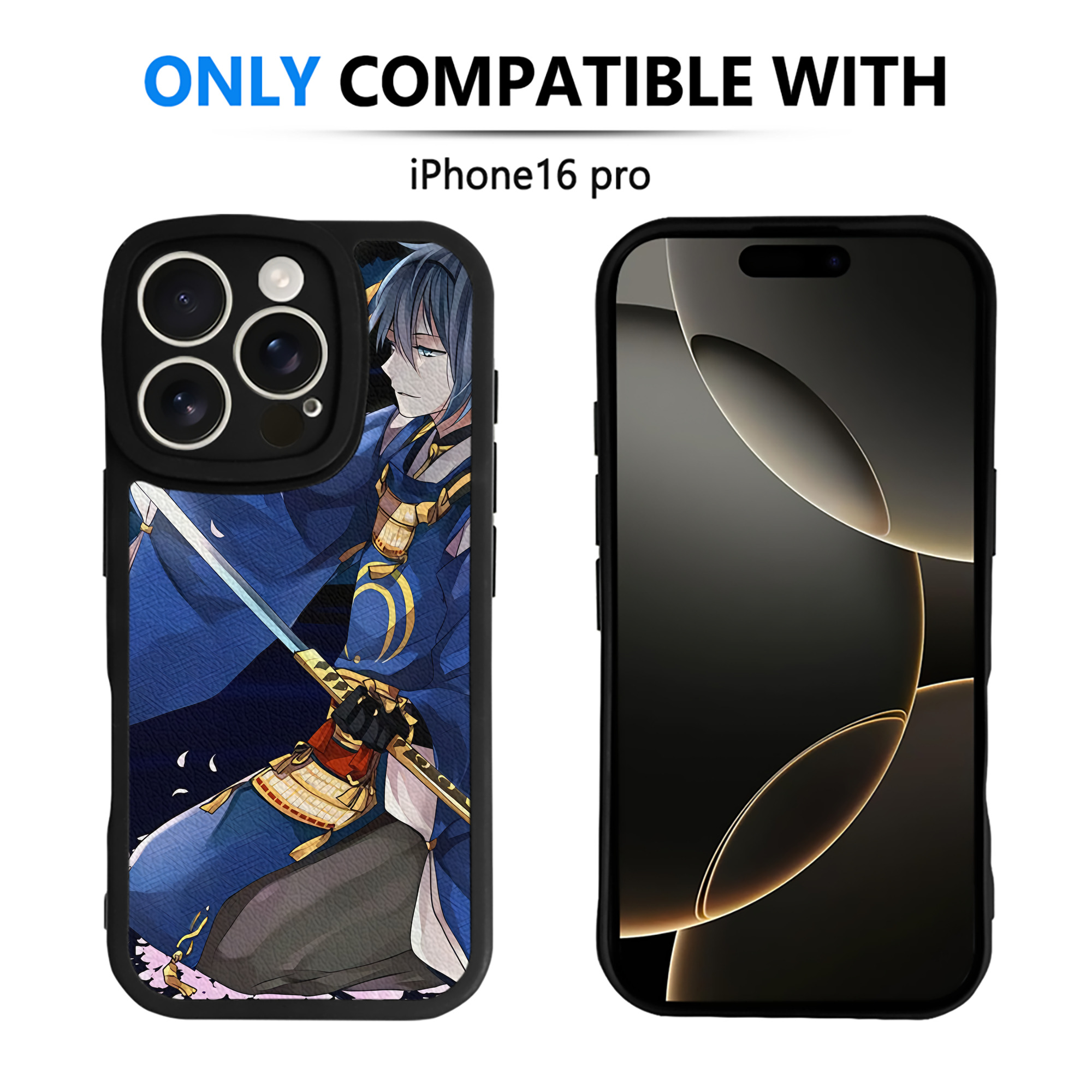 （画像用） 刀剣乱舞 Touken Ranbu 【iPhone 16シリーズ対応】シリコンスマホケース（レザー調） 材質：シリコン